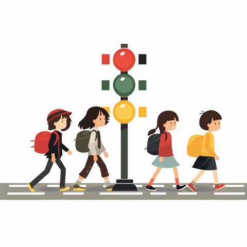 守护花朵，共筑安全——皮山县第二小学雷锋月“争做时代小交警，志愿实践交通岗”暨交通法规进校园活动