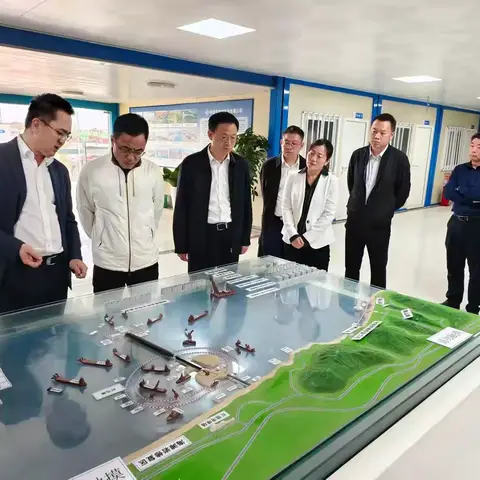 生态环境部于会文副部长一行到三亚红塘湾临空商贸区项目整改工程现场调研