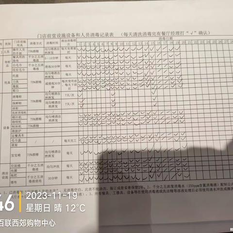 长宁西郊百联MC餐厅2023年11月19日