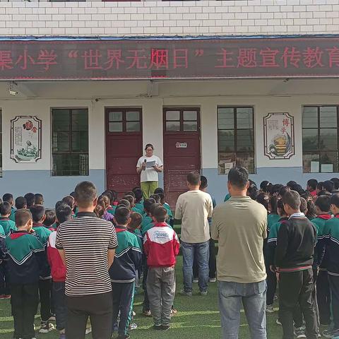 梁原学区横渠小学开展“世界无烟日”宣传教育活动