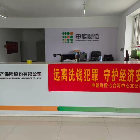 申能保险七台河中心支公司2025《反洗钱法》主题宣传