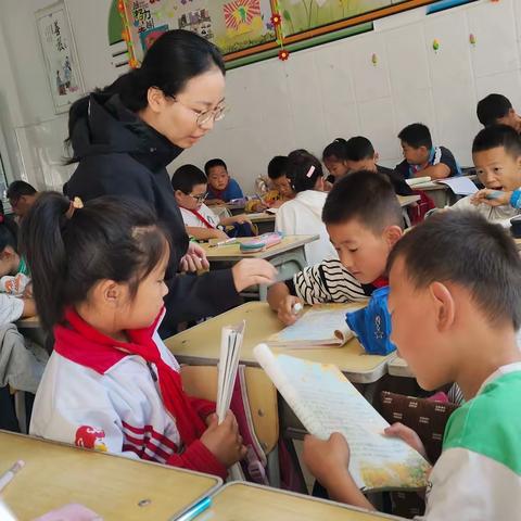 一肯中乡中心校 新入职教师听课教研活动