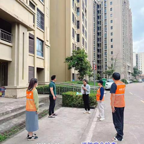 灵山镇晋美社区开展小区消防安全整治工作 ‍ ‍