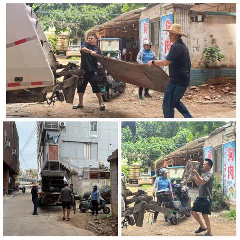 晋美社区持续开展环境卫生大扫除和翻盆倒罐活动