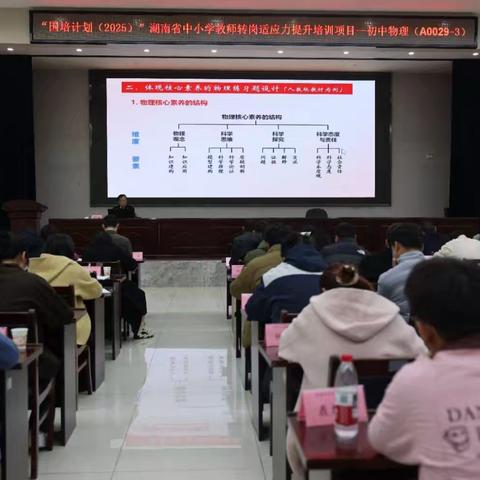 深耕习题教学，赋能素养生长 “国培计划2025”湖南省中小学转岗适应力提升培训项目——初中物理（A0029-3）