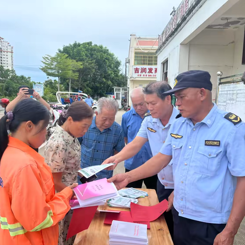 陵水县市监局提蒙所开展行风建设，禁塑宣传整治行动