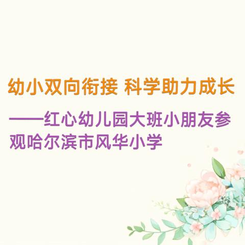 幼小双向衔接·科学助力成长