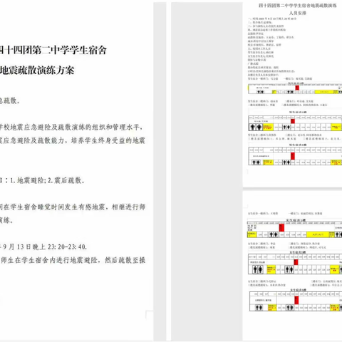 开展防震演练    守护美好校园——我校开展宿舍夜间地震应急疏散演练