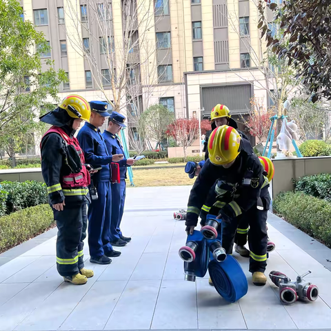 天台八路消防救援站积极开展高层灭火救援实战效能测试