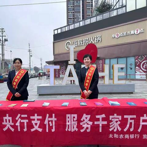 央行支付 服务千家万户——太和农商银行宣传活动