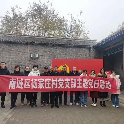 杨家庄村党支部主题党日活动