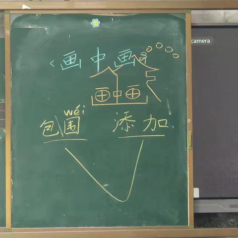 澧源镇第一小学美术教研课《画中画》