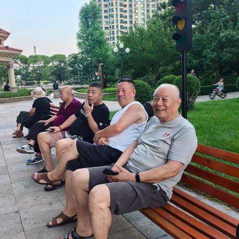 退休老领导的小区悠闲时光