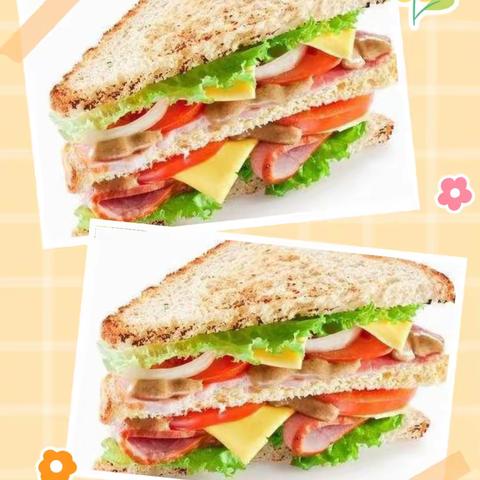 星星五班食育课 ——《蔬菜三明治🥪》