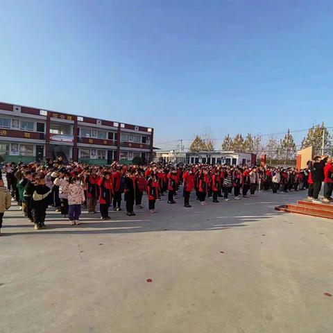 共拒校园欺凌 共建阳光校园|董村镇庞岗小学升旗仪式