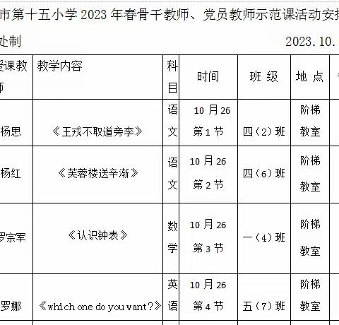 骨干展风彩，引领促成长