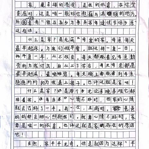 我眼中的缤纷世界——家