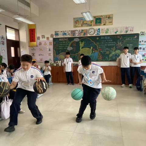 民权县育才学校——五、六年级“篮球接力”班级活动