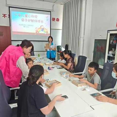 童趣绘党情：五十四所与德仁社工携手开展特色活动