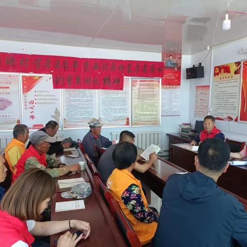 老牛湾镇党委宣传委员鲁晓青领学传达习近平总书记在内蒙古考察重要指示精神