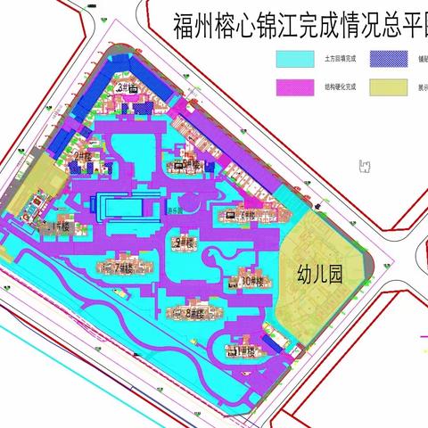 2022年6月22日福州甘蔗榕心锦江大区施工日报