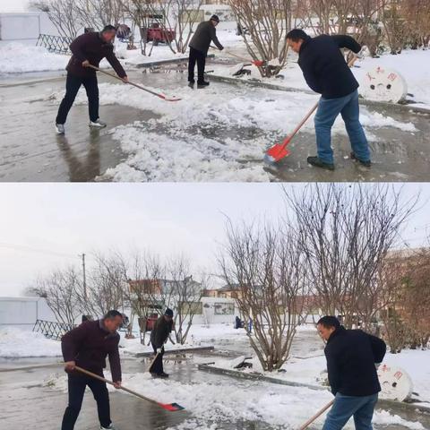 赏雪玩雪其乐融，携手除雪暖意浓——李源屯镇第三初级中学除雪活动