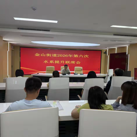 金山街道2026年第六次水系提升联席会