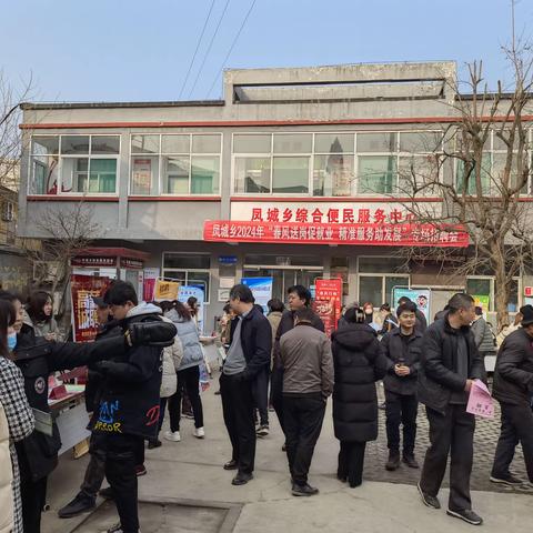 凤城乡人民政府组织开展2024年“春风行动”招聘会