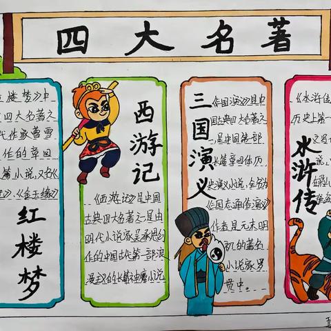 名著书香远 数字乐翻天——大前小学五年级特色作业展示