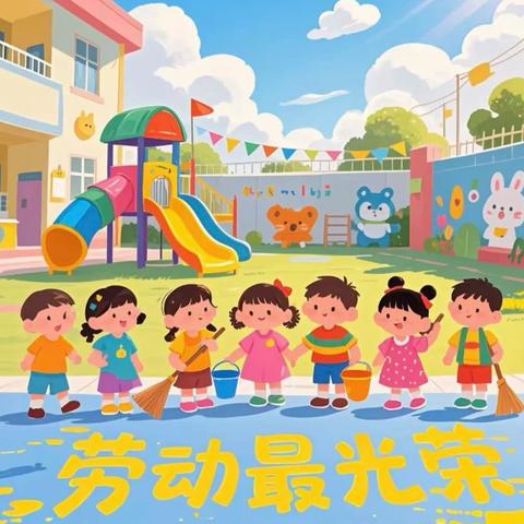 “劳动小能手，快乐迎五一”——建新幼儿园杏园路园大扫除纪实篇