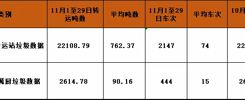 江汉城资固废服务组11月月报