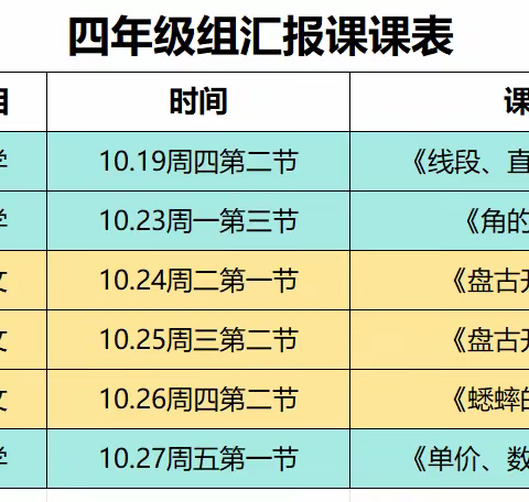 “研”之凿凿，行之灼灼——记凤鸣学校四年级组十月教研活动