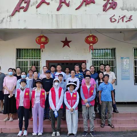 攻坚蚊媒防控 党员志愿前行——海口市土地交易中心支部赴三联村委会开展专项清理活动