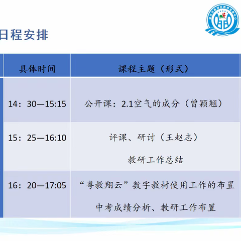 “信息技术赋能，助推教学创新”—鼎湖区2023-2024学年第一学期中学化学教研组长和名师培训会议