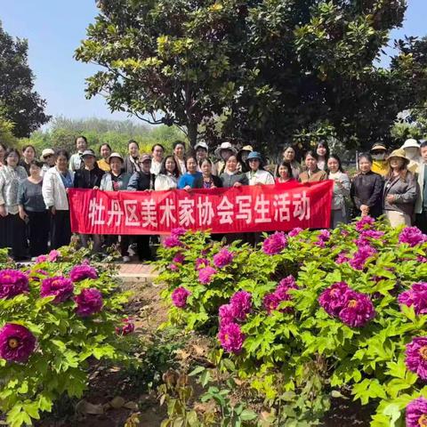 牡丹区美术家协会写生活动