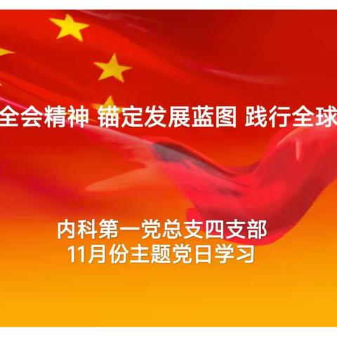 内科第一党总支四支部 11月主题党日活动