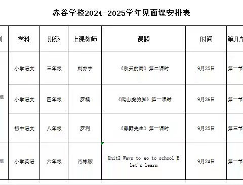 【赤谷学校 赤诚教育】 新师展风采 共研促成长