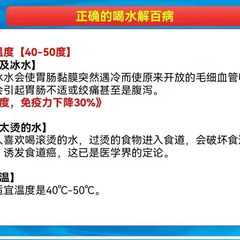 正确喝水