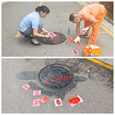 园区井盖规范管理 标准喷涂强化日常监管