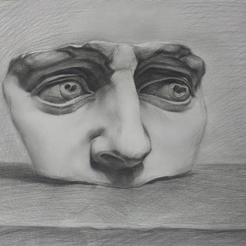 美术2301班第二次素描优秀作业展示