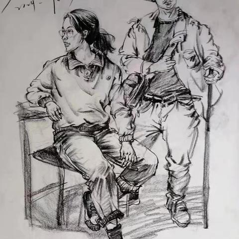 2301班暑假培训速写作业展示