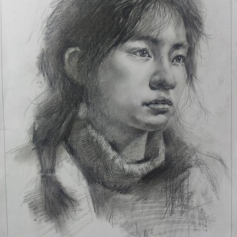 2301美术班12月份月考素描成绩