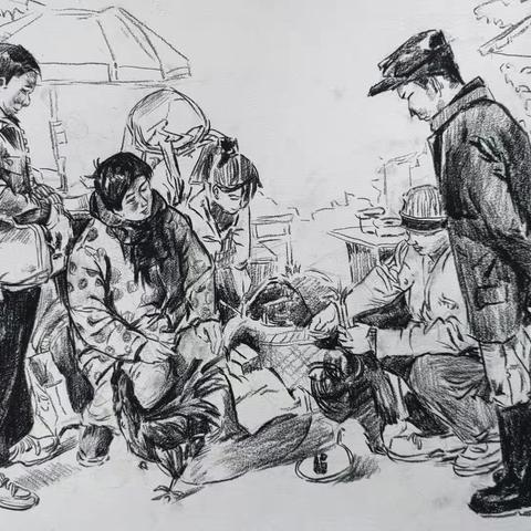 美术2401班场景速写优秀作业展示