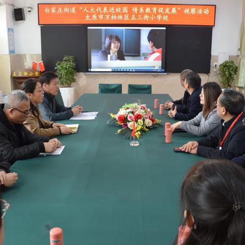 人大代表进校园 情系教育促发展——区人大代表进五三街小学视察活动