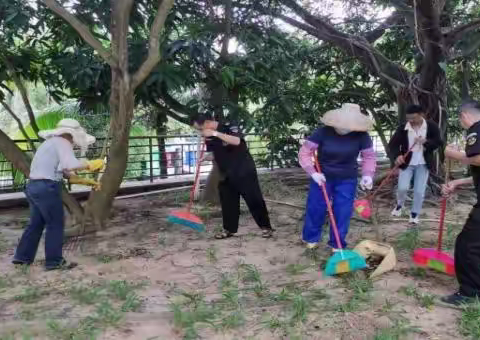 三亚市路灯管理所 “清洁家园，防蚊灭蚊”卫生大扫除工作