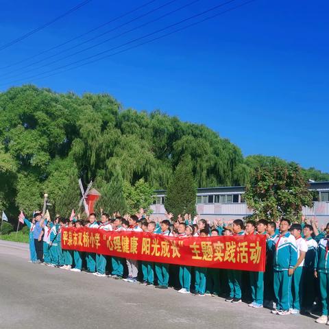 研”有所思 “学”有所获——平泉市双桥小学“心理健康  阳光成长”主题实践活动