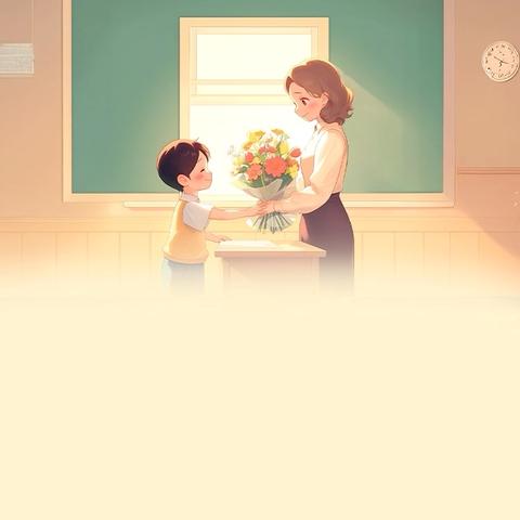 【尊师爱师：送您一朵小红花】——记一年级道法课《老师，您好》实践活动