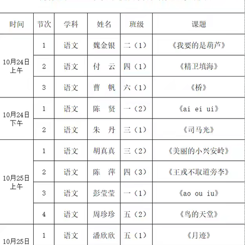 “赛课展风采   竞技促提升” ——砖桥镇中心学校完小本部 语文组优质课大赛活动纪实