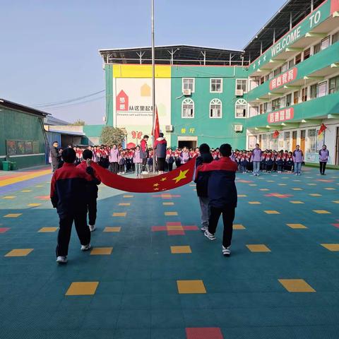 保护环境，创建美好校园——任集乡第一实验小学升旗仪式纪实