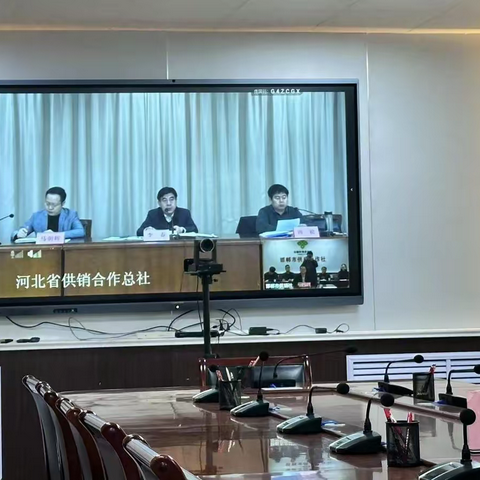 邯郸市供销社在全省系统农资保供视频会议上做典型发言